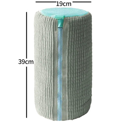 Fluffy Fiber Shoe Washing Bag 360° Surround Cleaning Reusable Durable Machine-Washable Laundry Bag with Zipper Closure (1pc) - Get it from Bo