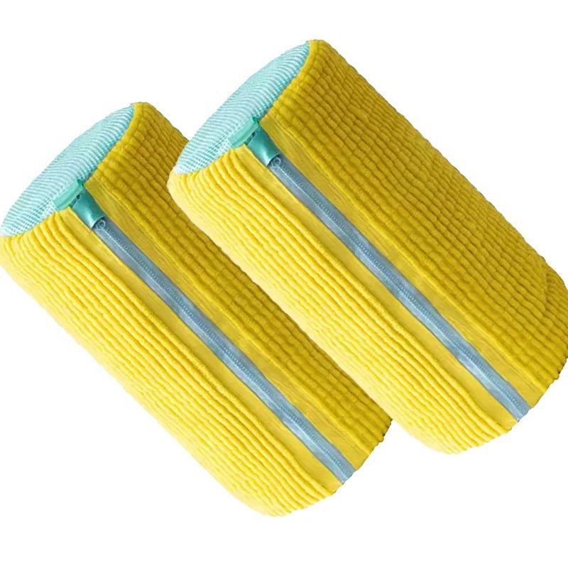 Fluffy Fiber Shoe Washing Bag 360° Surround Cleaning Reusable Durable Machine-Washable Laundry Bag with Zipper Closure (1pc) - Get it from Bo
