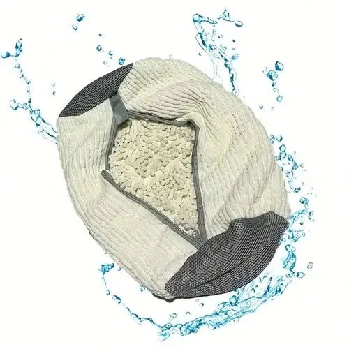 Fluffy Fiber Shoe Washing Bag 360° Surround Cleaning Reusable Durable Machine-Washable Laundry Bag with Zipper Closure (1pc) - Get it from Bo