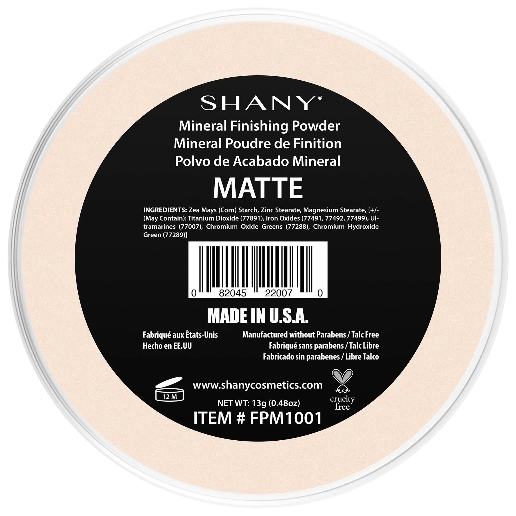Mineral Finishing Powder - Paraben Free/Talc Free SHANY