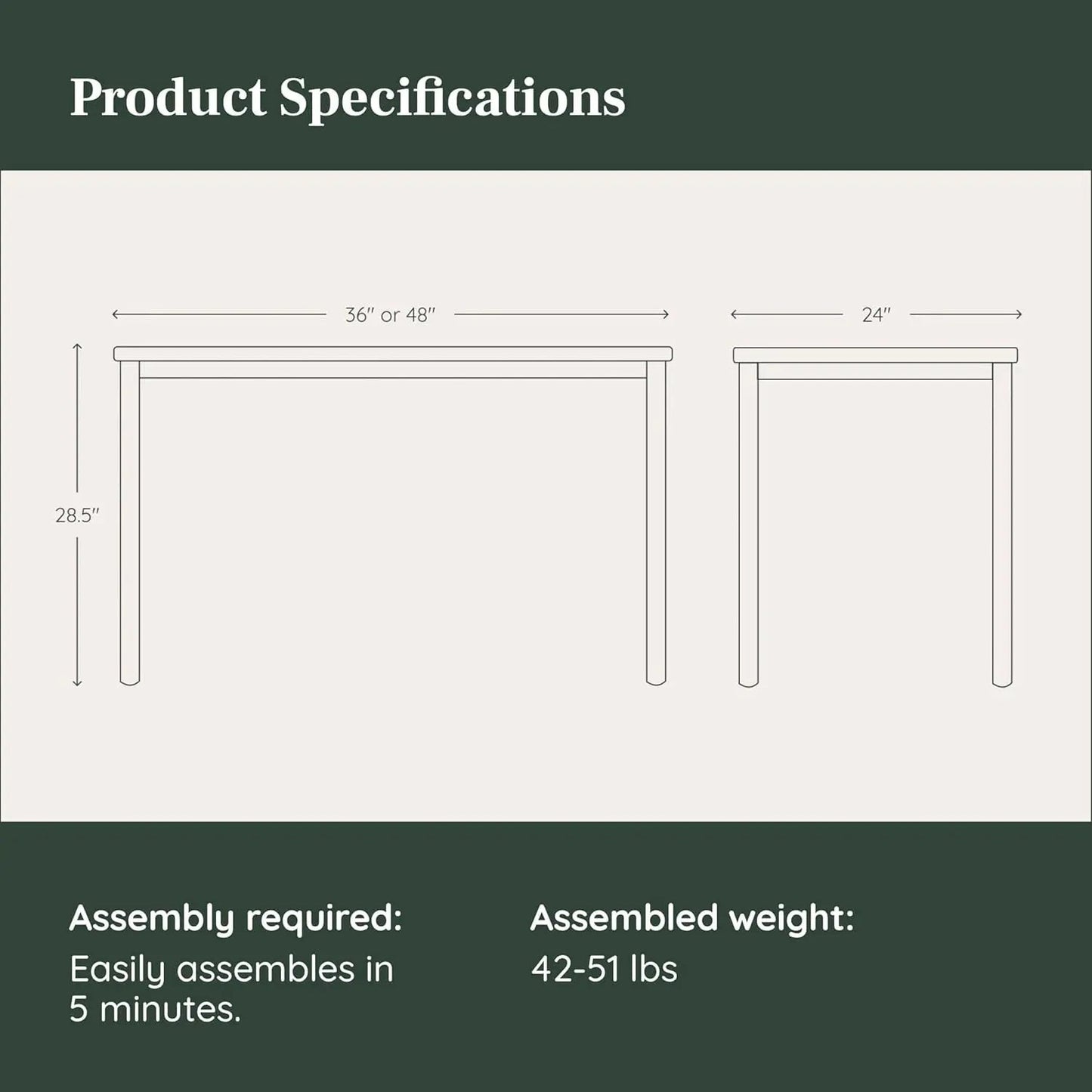 Functional Home Office Desk with Effortless Assembly Design - Get it from Bo
