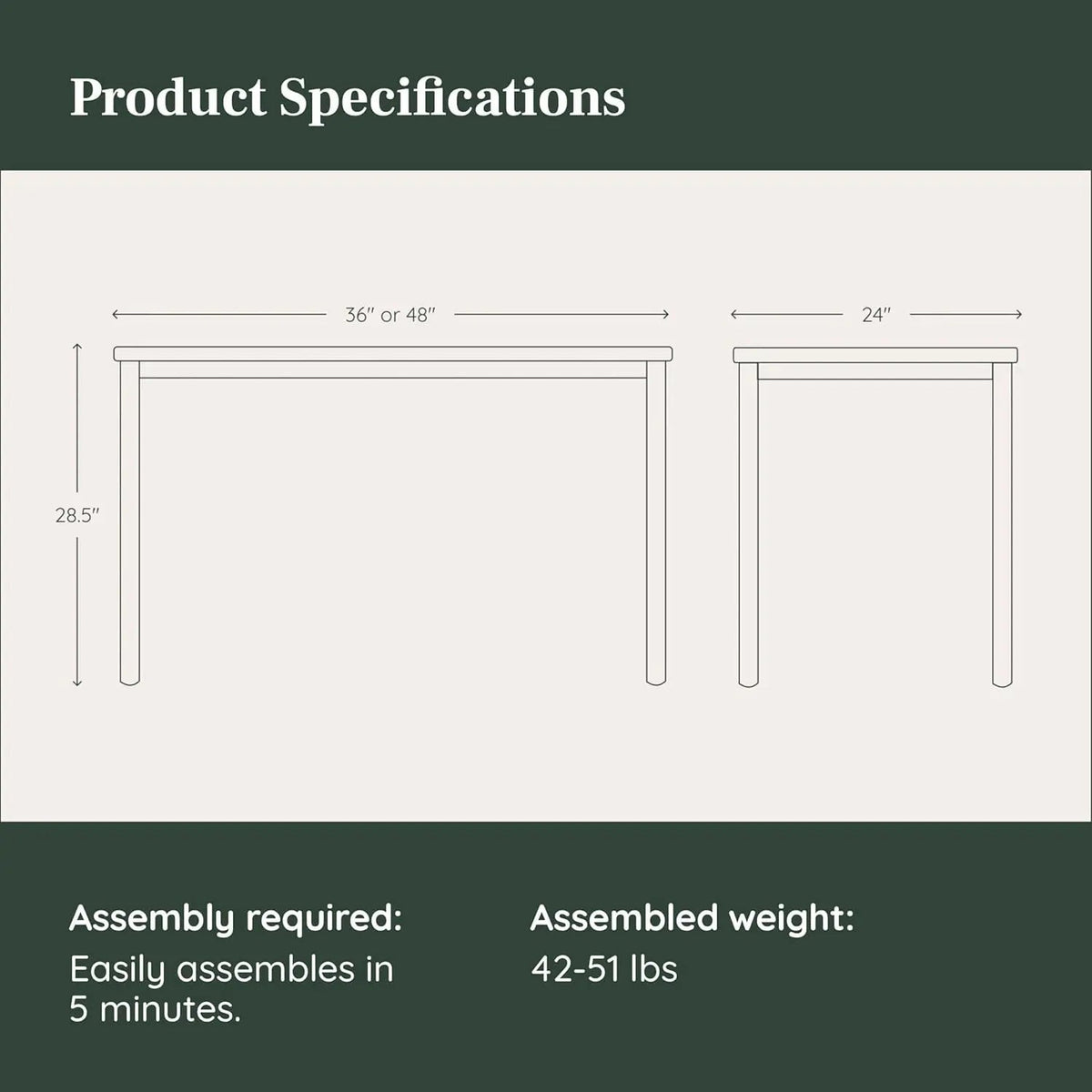 Functional Home Office Desk with Effortless Assembly Design - Get it from Bo
