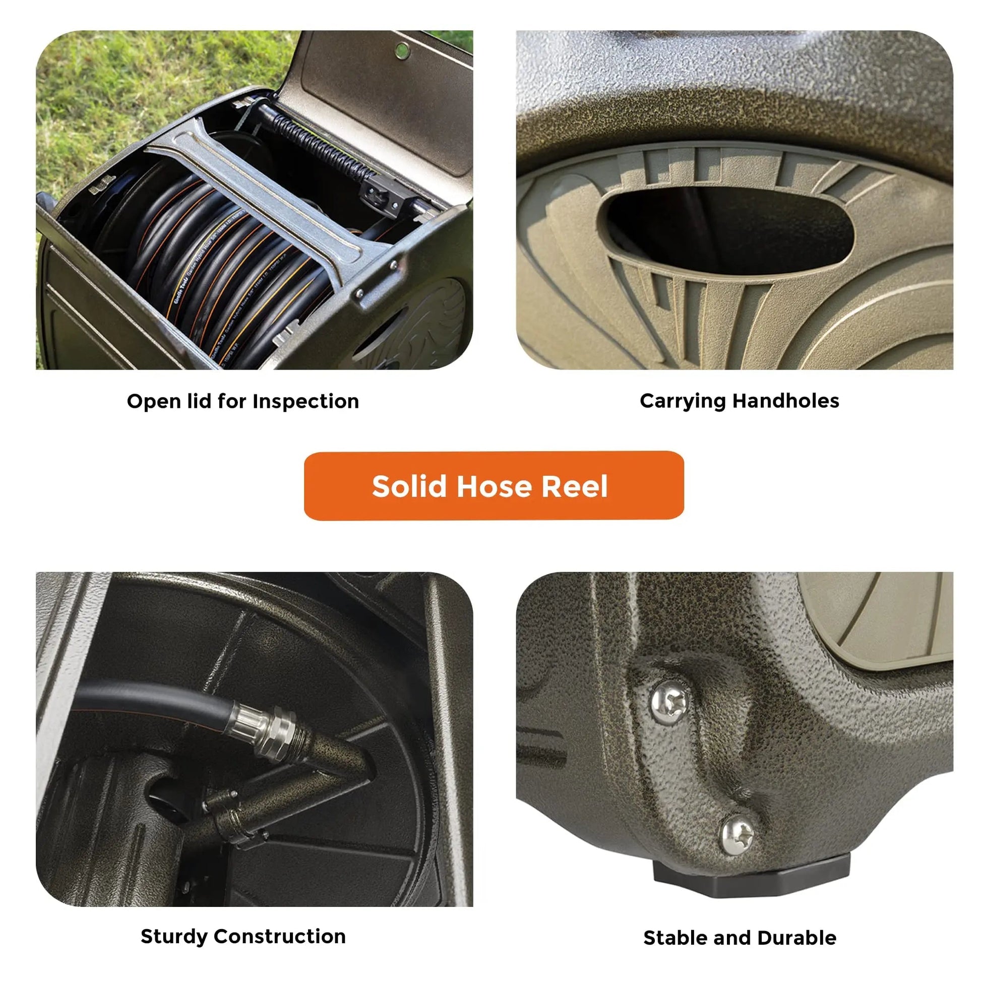Garden Hose Reel Box-Heavy Duty - Get it from Bo