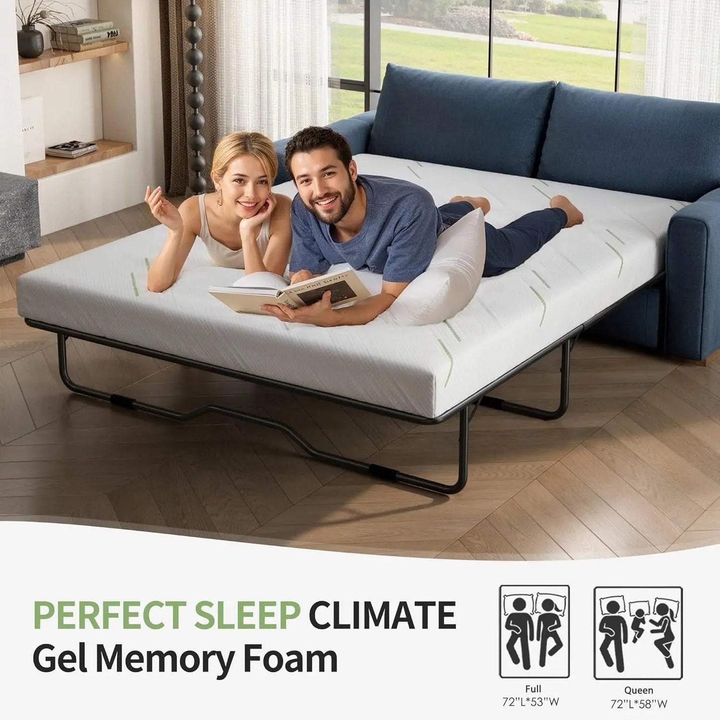 Gel Memory Foam Sofa Mattress For Ultimate Comfort - Get it from Bo