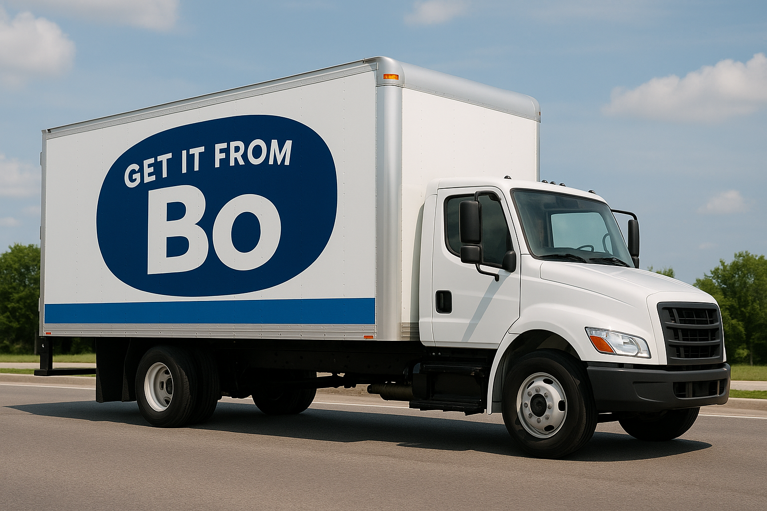 Get it from Bo shipping truck