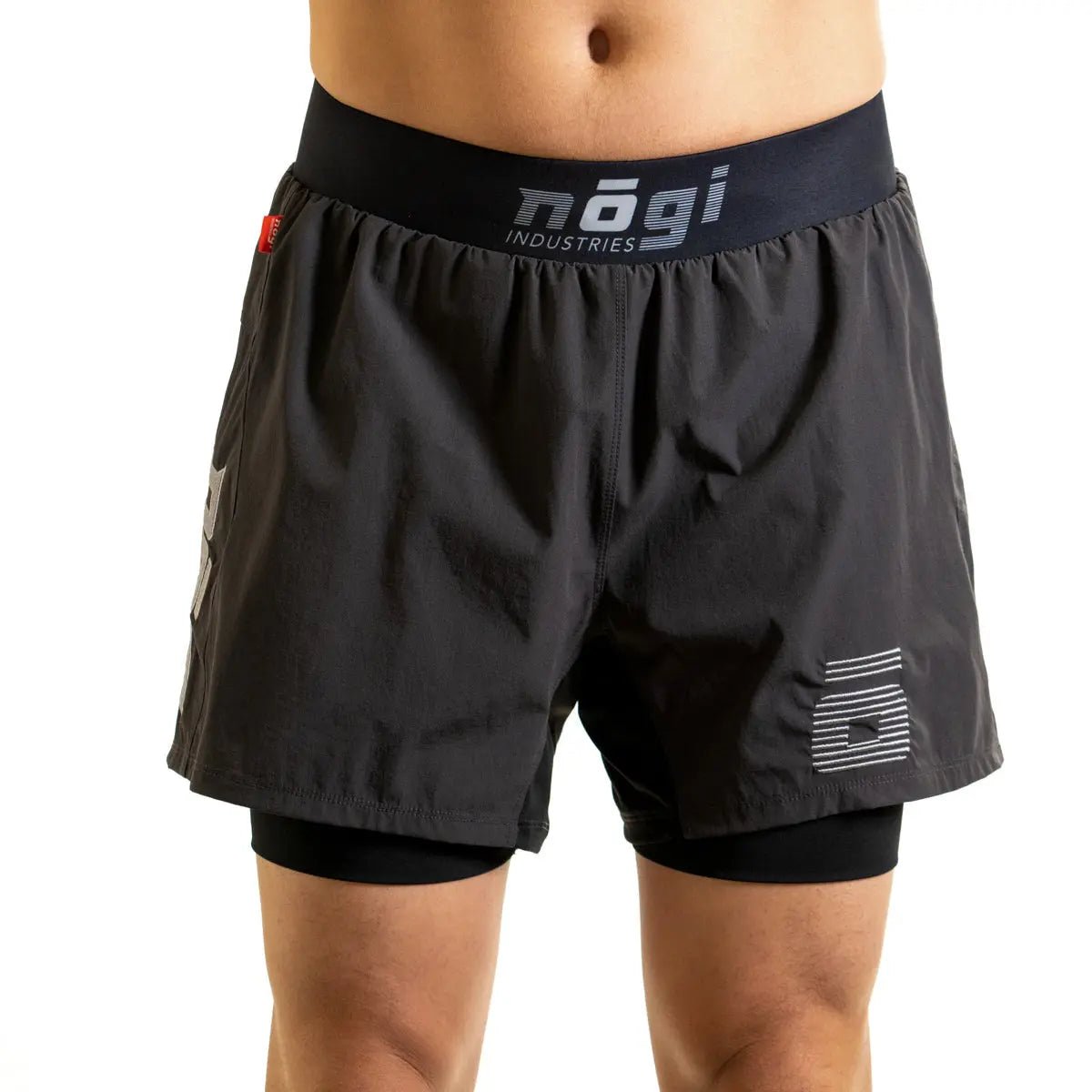 Ghost 5" Inseam Premium Lined Grappling Shorts - New Jersey Gray - Get it from Bo