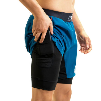 Ghost 7" Inseam Premium Lined Grappling Shorts - Ultramarine Blue - Get it from Bo