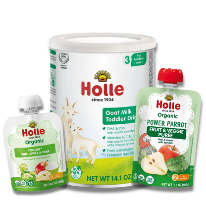 Goat & Greens Variety Bundle: Goat Milk, Power Parrot, Apple & Pear Yogurt - Get it from Bo