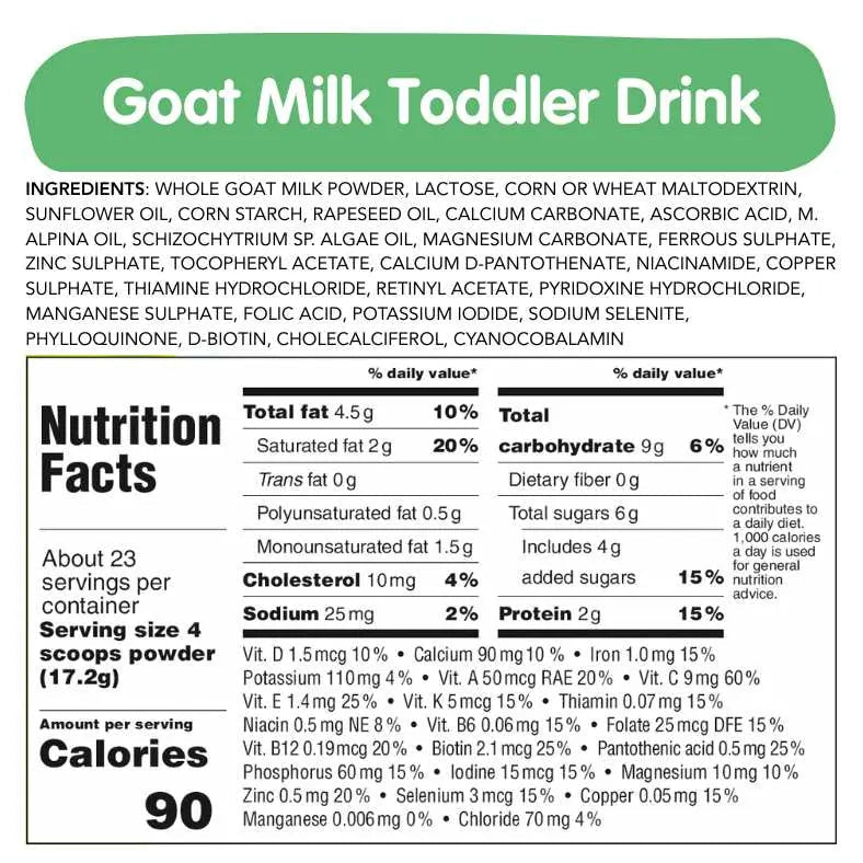 Goat & Oat Bundle: Goat Milk Toddler Drink and Oat Cereal - Get it from Bo