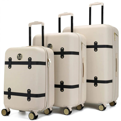 Grace 3 Piece Expandable Retro Luggage Set - Get it from Bo