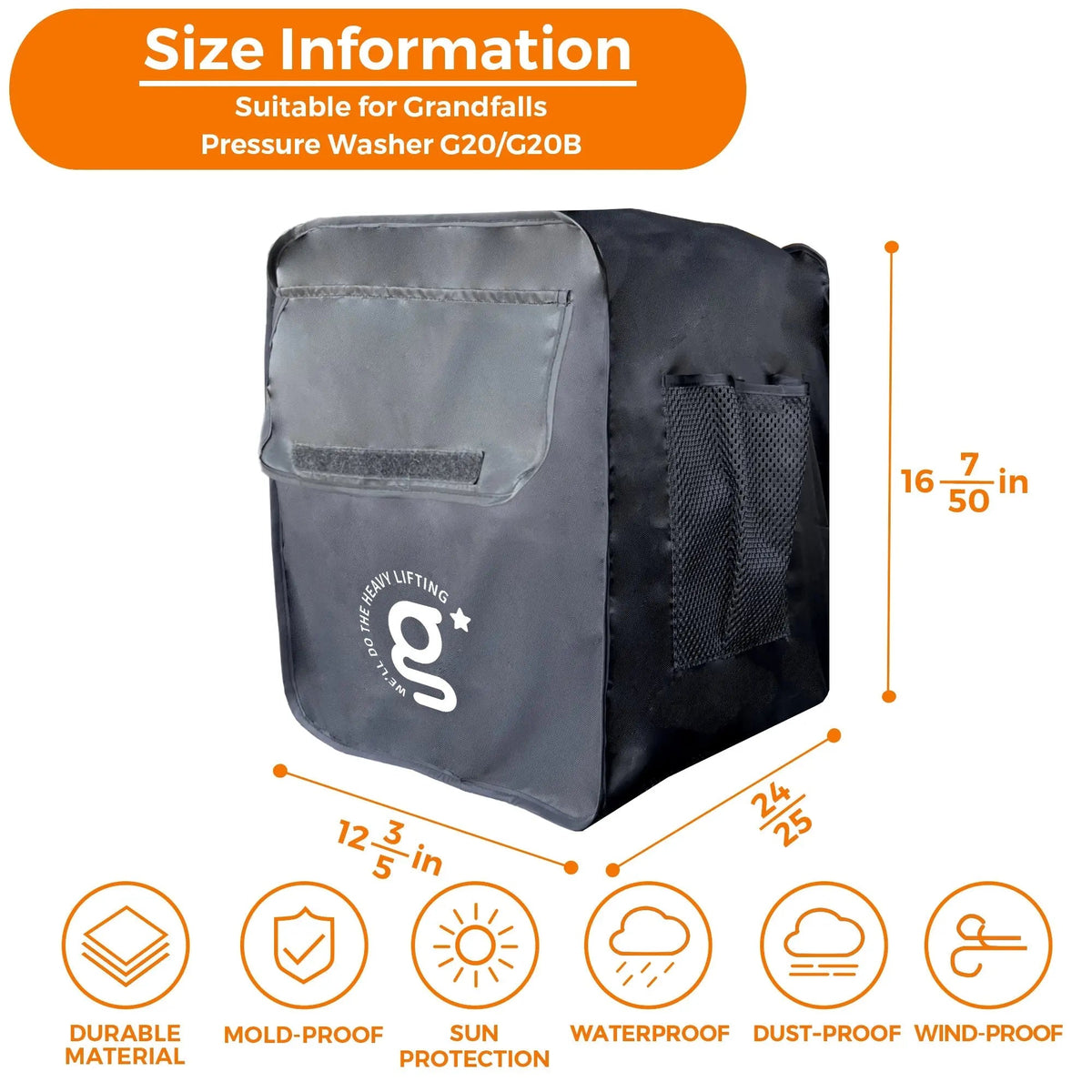 Grandfalls Retractable Pressure Washer Cover - Get it from Bo