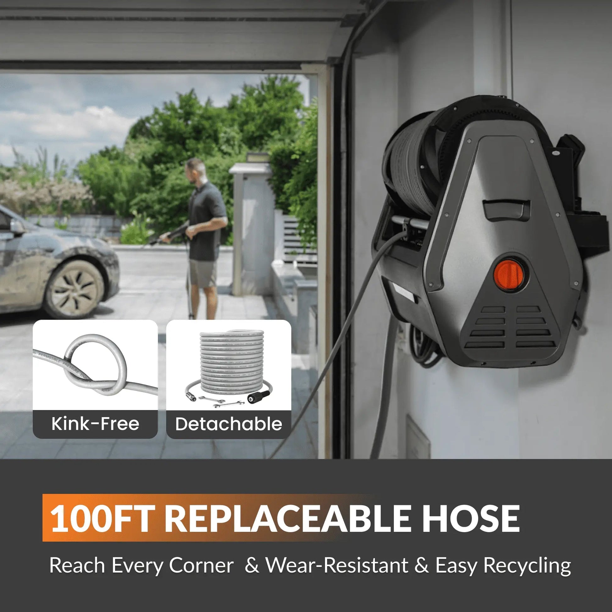 Grandfalls Retractable Pressure Washer Plus - Get it from Bo