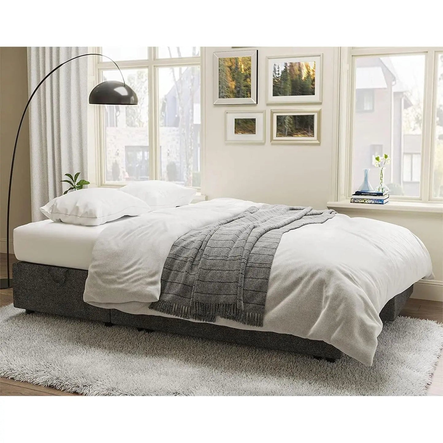 Gray Sectional Sleeper Sofa With Storage Chaise Bed - Get it from Bo