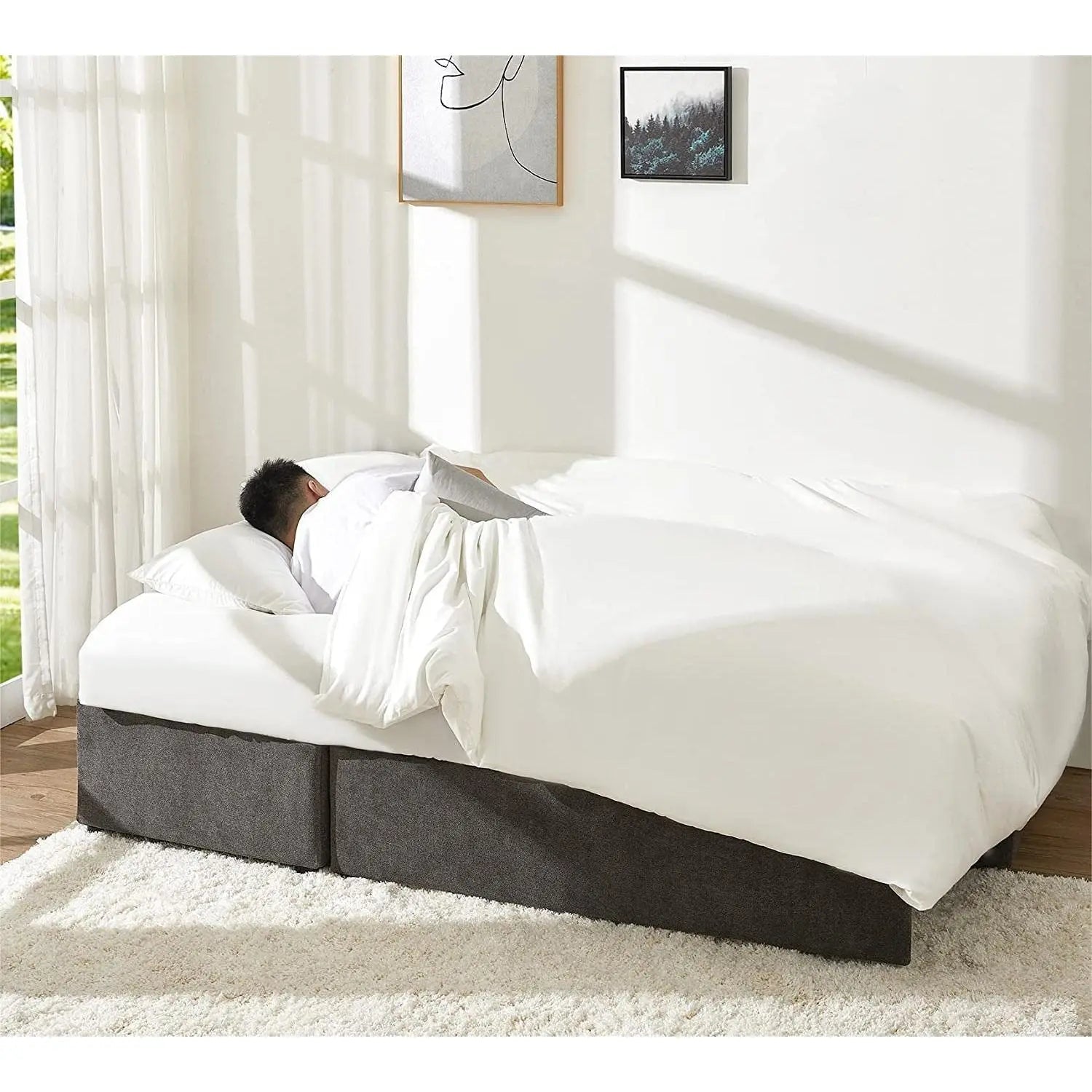 Gray Sectional Sleeper Sofa With Storage Chaise Bed - Get it from Bo
