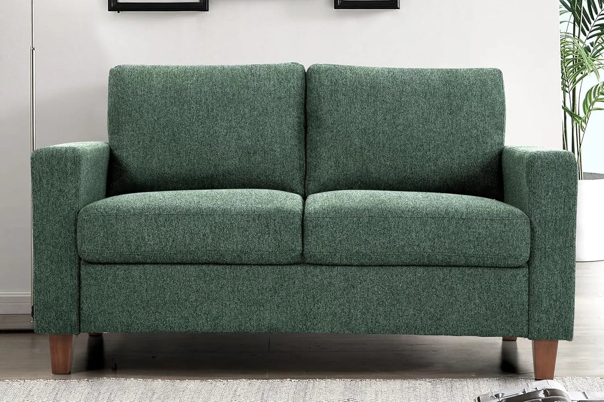 Green Mid Century Modern Couch and Loveseat Set for Small Spaces - Get it from Bo