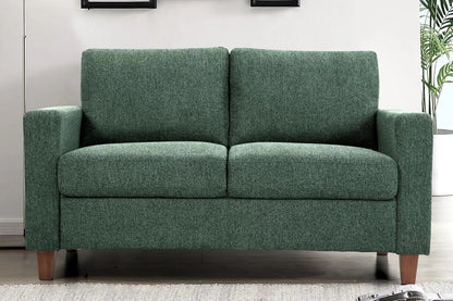 Green Mid Century Modern Couch and Loveseat Set for Small Spaces - Get it from Bo