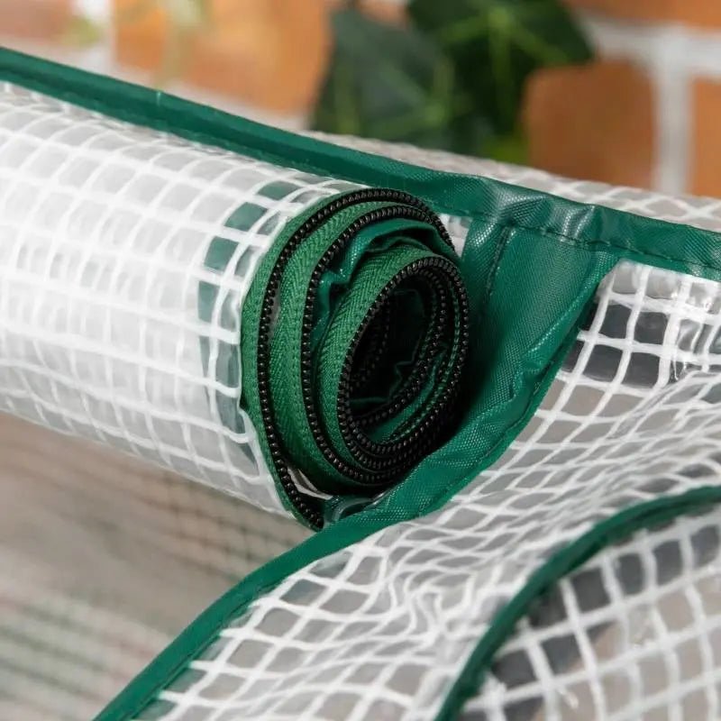 Grey Wood Elevated Raised Garden Bed Planter with Greenhouse Cover - Get it from Bo