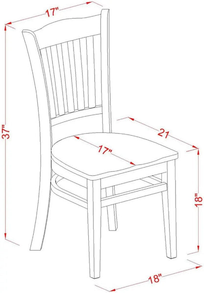 Groton Dining Room Chairs Mahogany Slat Back Set Of 2 - Get it from Bo