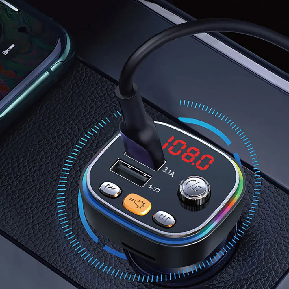 Handsfree Bluetooth MP3 Player Dual USB Fast Car Charger - Get it from Bo