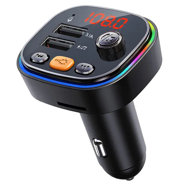 Handsfree Bluetooth MP3 Player Dual USB Fast Car Charger - Get it from Bo