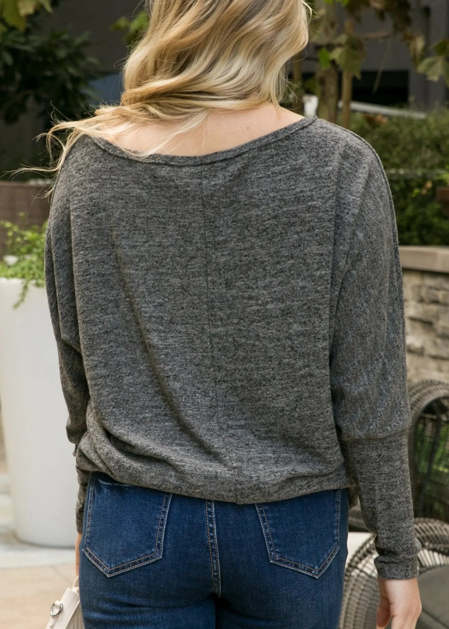 Heather Knit Boatneck Pullover - Get it from Bo