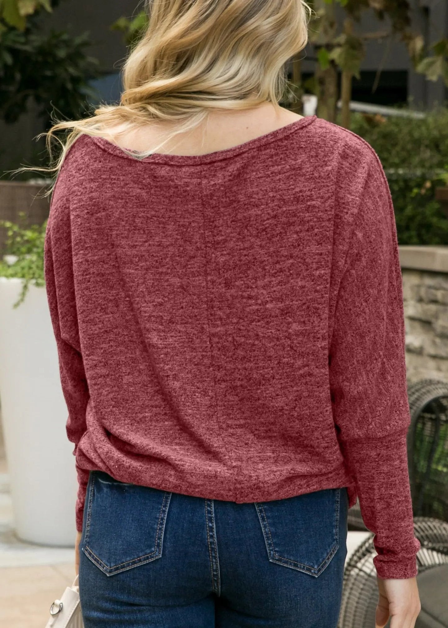Heather Knit Boatneck Pullover - Get it from Bo