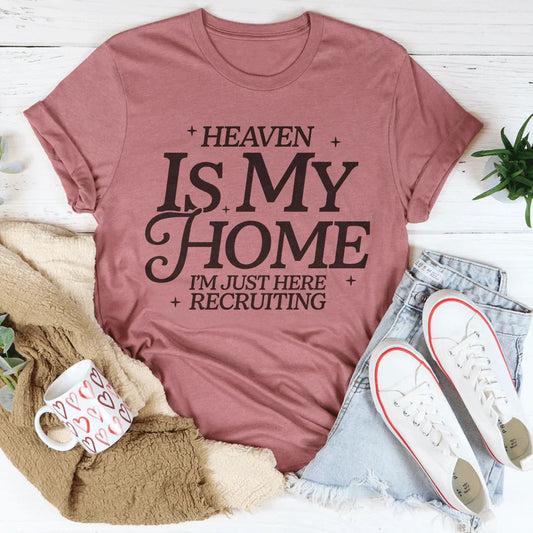 Heaven Is My Home Tee Peachy Sunday