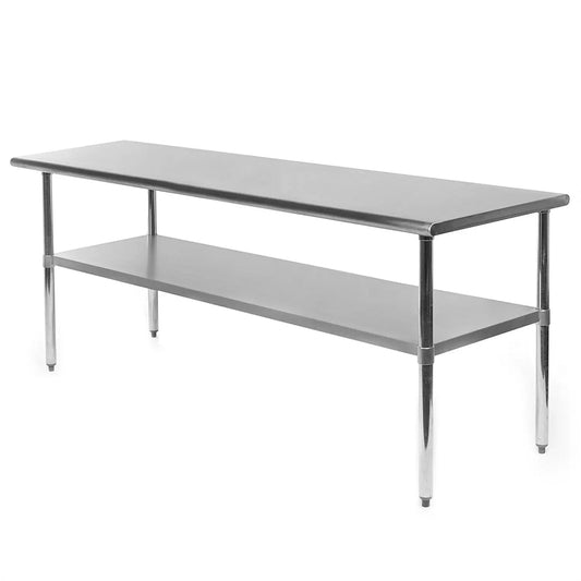 Heavy Duty 72 x 24 inch Stainless Steel Kitchen Restaurant Prep Work Table - Get it from Bo
