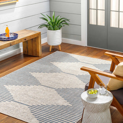 Stephan Blue & Gray Outdoor Rug Boutique Rugs