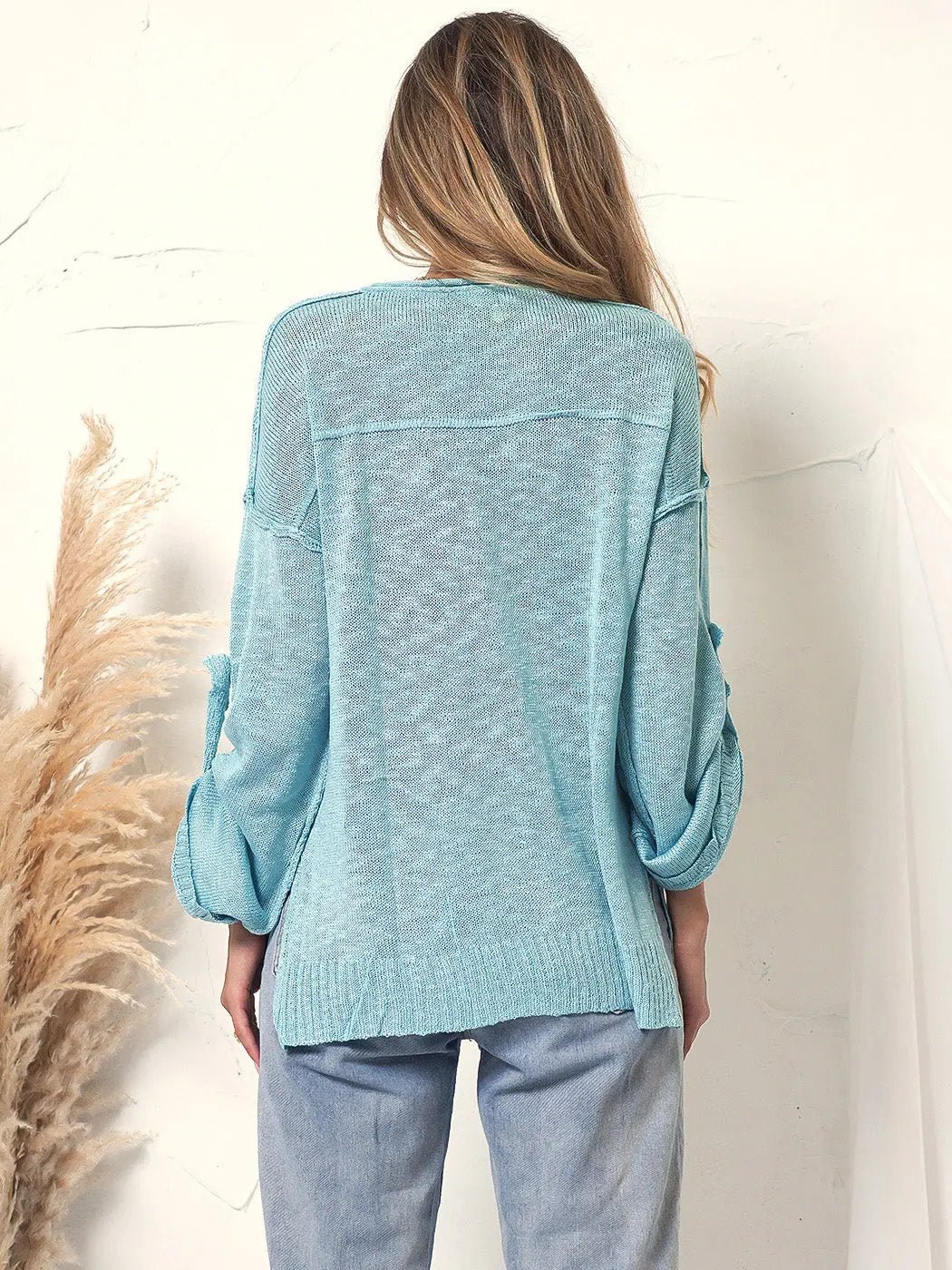 Henley Knit Cuffed Long Sleeve - Get it from Bo