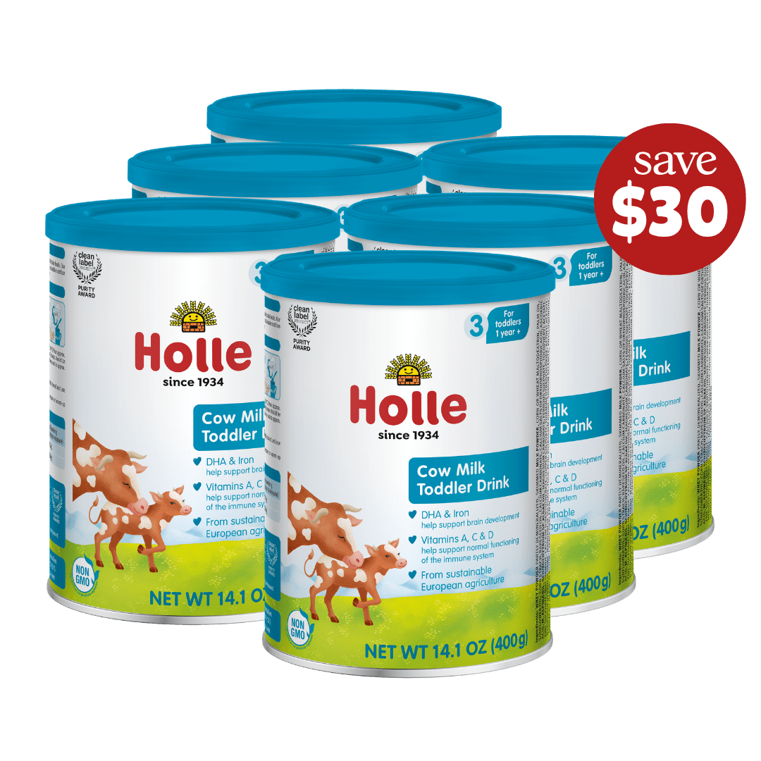 Holle Cow Milk Toddler Drink 6-Tin Bundle - Get it from Bo