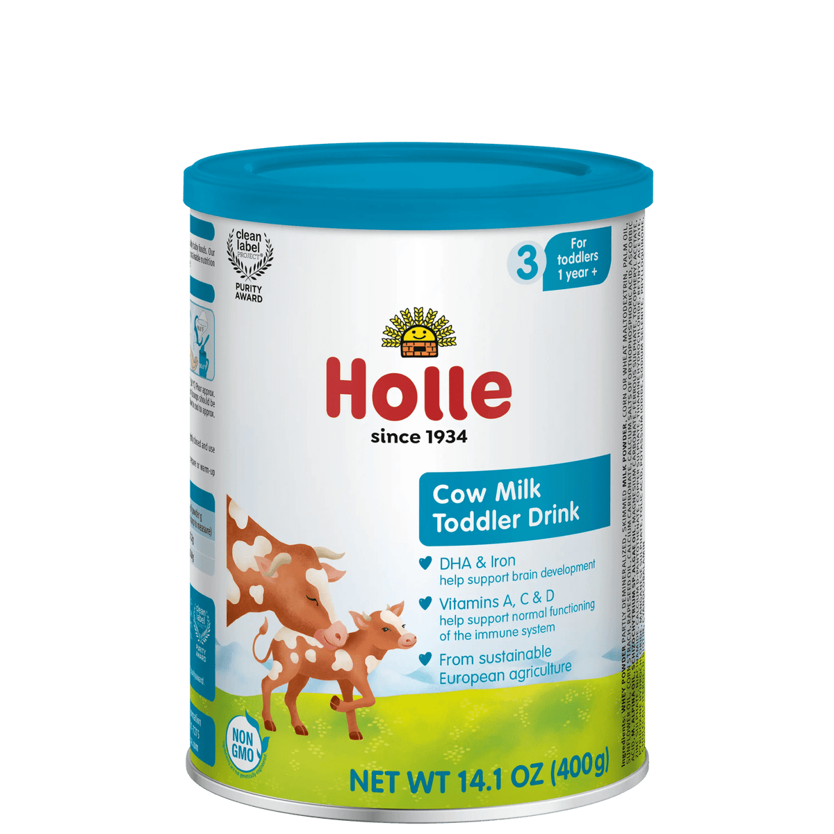 Holle Cow Milk Toddler Drink - Stage 3 | Non GMO (14 oz) - Get it from Bo