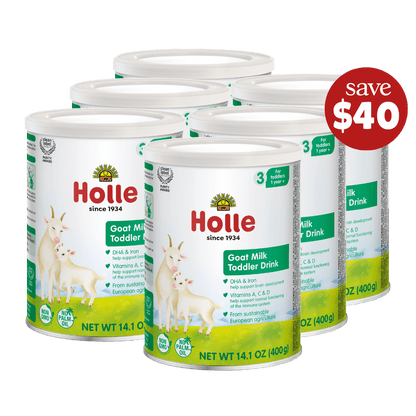 Holle Goat Milk Toddler Drink 6-Tin Bundle - Get it from Bo
