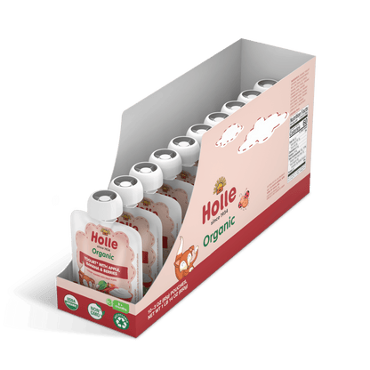 Holle Organic Apple, Banana & Berries Yogurt Pouches - Get it from Bo
