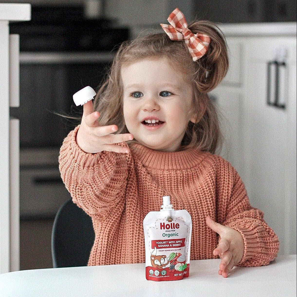 Holle Organic Apple, Banana & Berries Yogurt Pouches - Get it from Bo