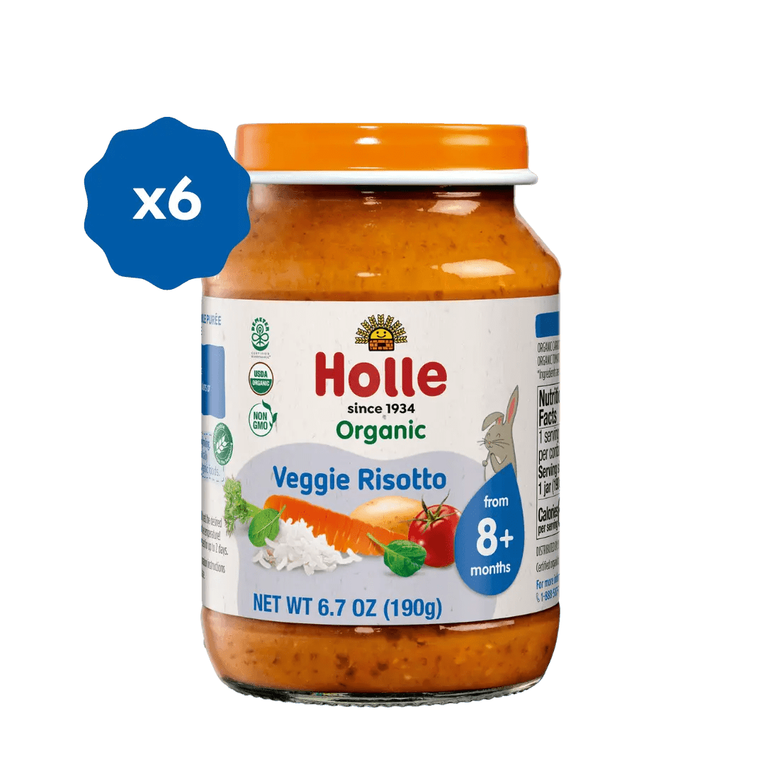 Holle Organic Baby Food Jar - Veggie Risotto - 6 Jars - Get it from Bo