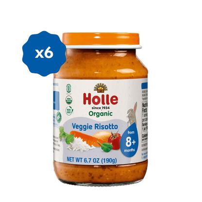 Holle Organic Baby Food Jar - Veggie Risotto - 6 Jars - Get it from Bo