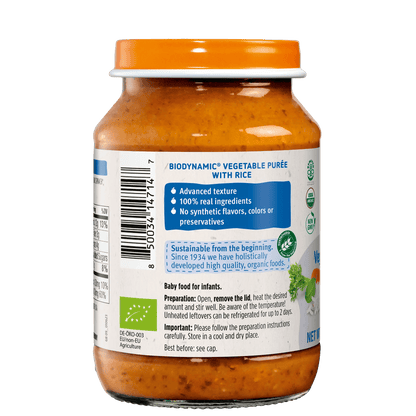 Holle Organic Baby Food Jar - Veggie Risotto - 6 Jars - Get it from Bo