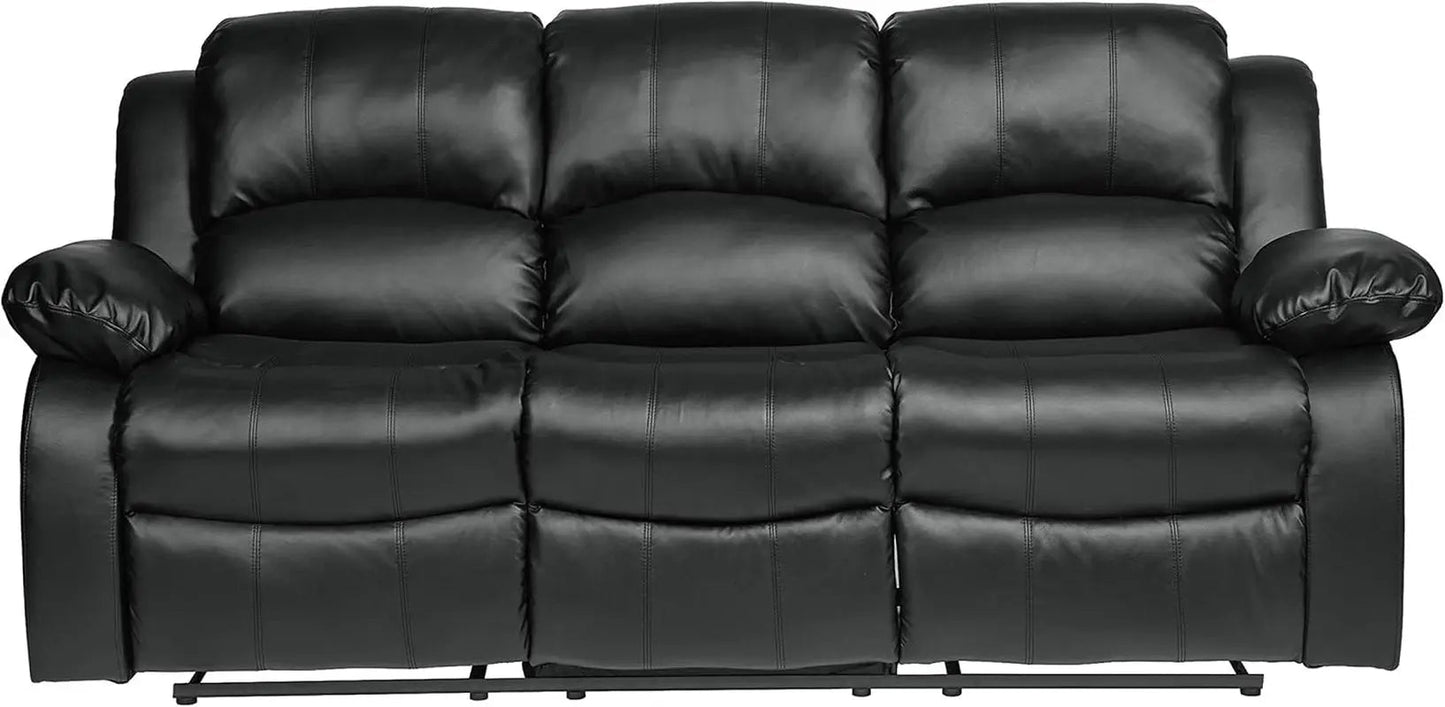 Humphreys Double Reclining Loveseat Black Faux Leather - Get it from Bo