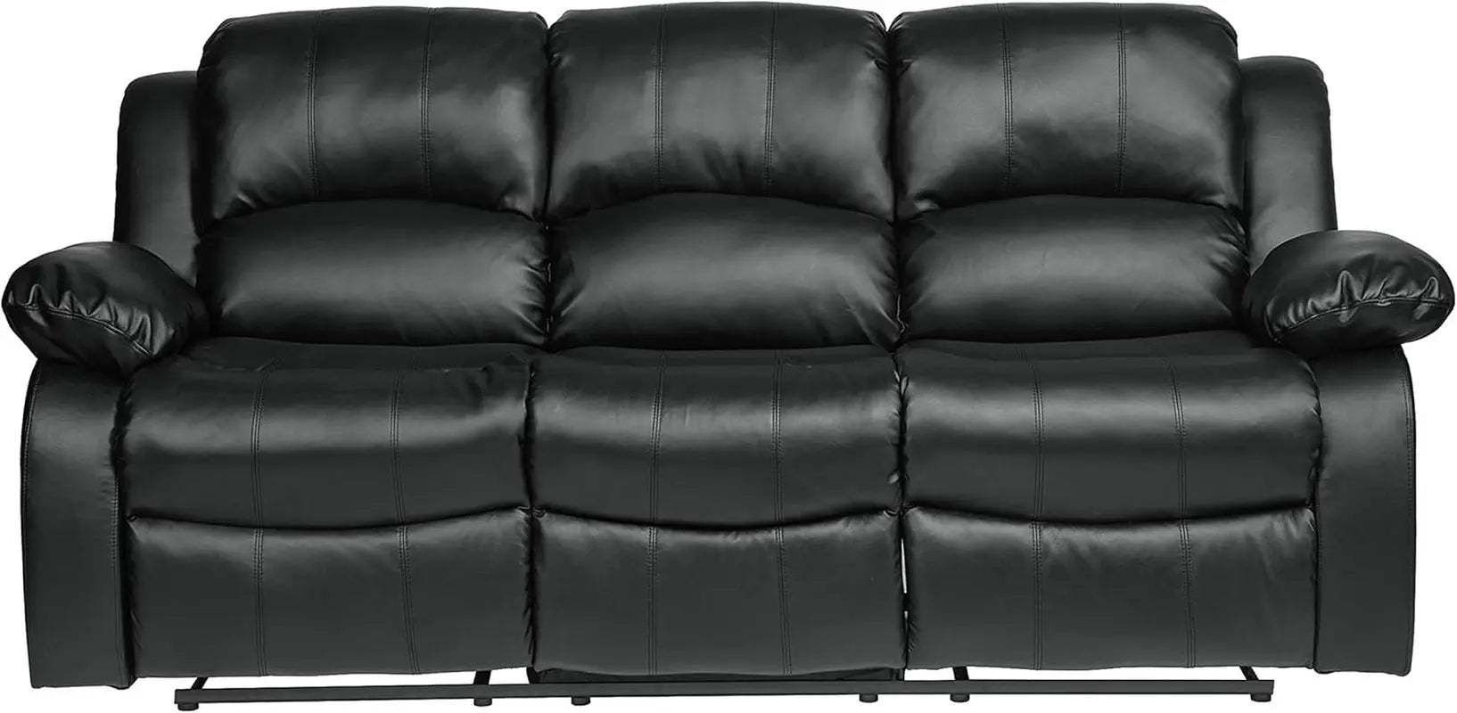 Humphreys Double Reclining Loveseat Black Faux Leather - Get it from Bo