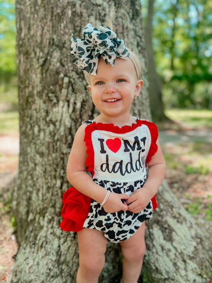 Cow I love my daddy Romper - Get it from Bo