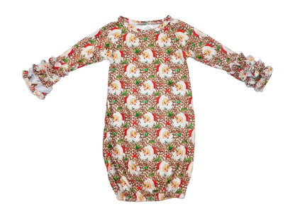 Vintage leopard Santa ruffle gown - Get it from Bo