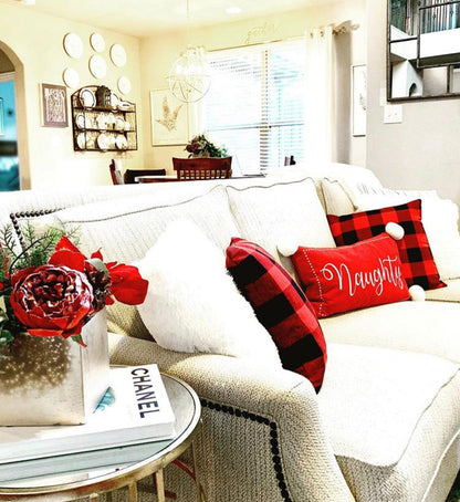Red Buffalo Plaid Pillow Cover