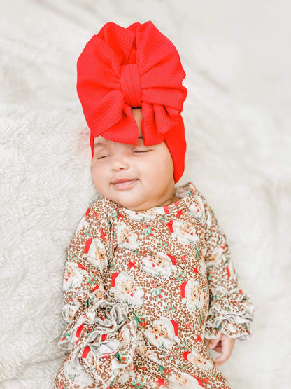 Vintage leopard Santa ruffle gown - Get it from Bo