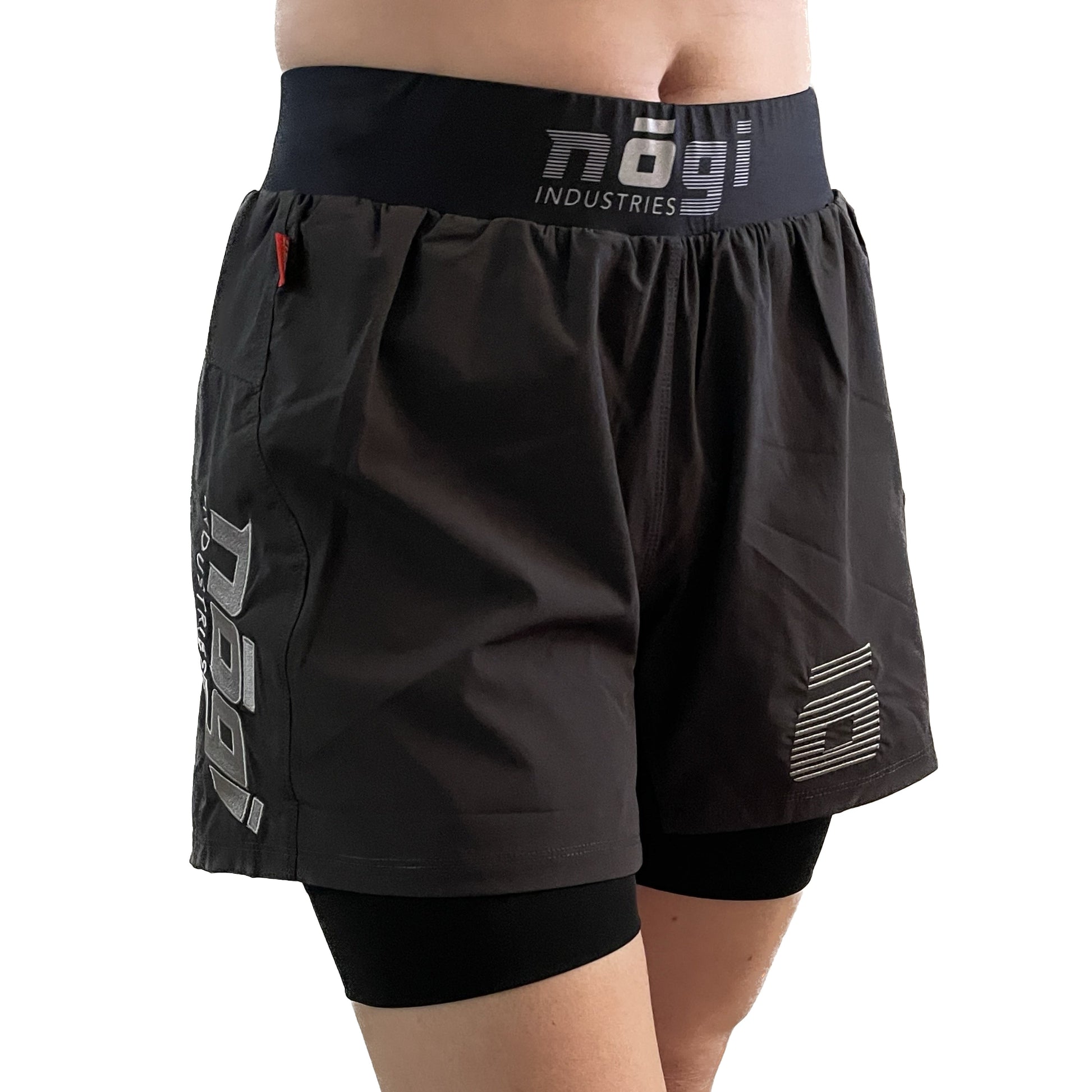 WOMENS Ghost 5" Inseam Premium Lined Grappling Shorts - New Jersey Gray - Get it from Bo