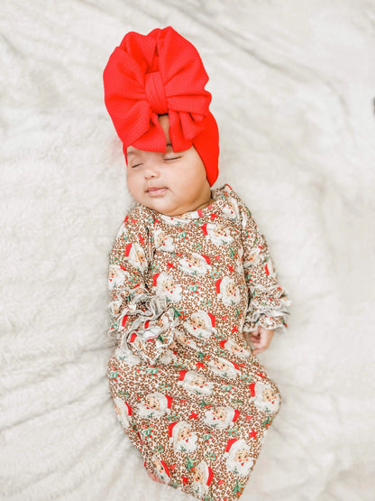 Vintage leopard Santa ruffle gown - Get it from Bo