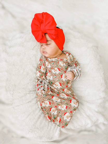 Vintage leopard Santa ruffle gown - Get it from Bo