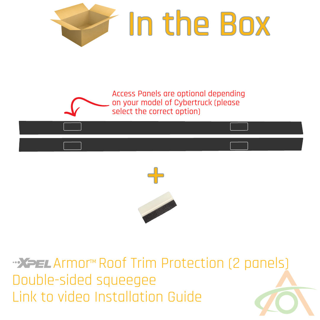 Xpel Armor Roof Trim Protection for Cybertruck Abstract Ocean