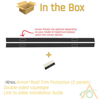 Xpel Armor Roof Trim Protection for Cybertruck Abstract Ocean