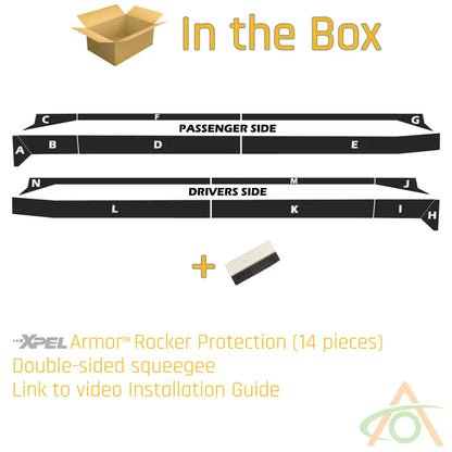 Xpel Armor Rocker Protection for Cybertruck Abstract Ocean